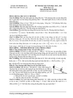 ĐỀ THI HỌC KÌ I NĂM HỌC 2010 – 2011 TRƯỜNG THPT NGỌC LẶC ppsx