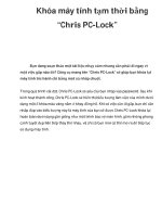 Khóa máy tính tạm thời bằng “Chris PC-Lock” doc