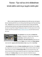Vuvox - Tạo và lưu trữ slideshow trình diễn ảnh trực tuyến miễn phí ppt