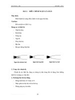 Thực hành hàn khí - Tập 1 - Bài 2 pps