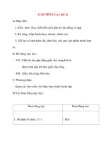 Giáo án lớp 2 môn Thủ Công: GẤP TÊN LỬA ( tiết 2) ppsx