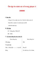 Giáo án môn Toán lớp 3 :Tên bài dạy : Ôn tập So sánh các số trong phạm vi 100000 pps