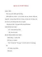 Giáo án lớp 2 môn Tập Đọc: Bài 34 : GÀ “TỈ TÊ” VỚI GÀ pdf