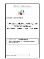 Báo cáo hình tọa độ không gian
