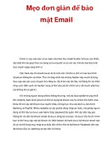 Mẹo đơn giản để bảo mật Email pps