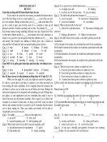 KIỂM TRA HỌC KỲ I ĐỀ SỐ 12 potx