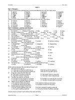 KIỂM TRA ANH VĂN - TEST 1 docx