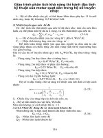 Giáo trình phân tích khả năng thi hành đặc tính kỹ thuật của motur quạt dàn trong hệ số truyền nhiệt p1 potx