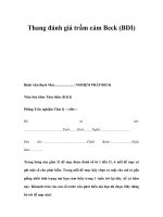 Thang đánh giá trầm cảm Beck (BDI) ppsx