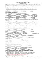 ĐỀ THI THỬ TN-ĐH NĂM 2011 MÔN: ANH VĂN pps