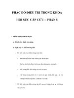 PHÁC ĐỒ ĐIỀU TRỊ TRONG KHOA HỒI SỨC CẤP CỨU – PHẦN 5 pdf