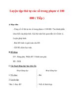 Giáo án môn Toán lớp 3 :Tên bài dạy : Luyện tập thứ tự các số trong phạm vi 100 000 ( Tiếp ) pps