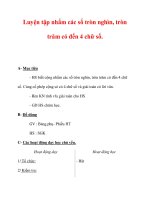 Giáo án môn Toán lớp 3 :Tên bài dạy : Luyện tập nhẩm các số tròn nghìn, tròn trăm có đến 4 chữ số. ppsx