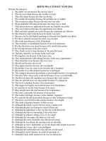 KIỂM TRA CUỐI KỲ NĂM 2011 doc