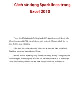 Cách sử dụng Sparklines trong Excel 2010 doc