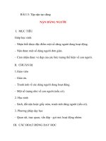 Giáo án lớp 5 môn Mỹ Thuật: BÀI 13: Tập nặn tạo dáng NẶN DÁNG NGƯỜI ppt