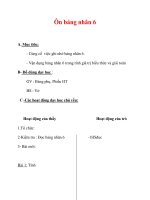 Giáo án môn Toán lớp 3 :Tên bài dạy : Ôn bảng nhân 6 pot