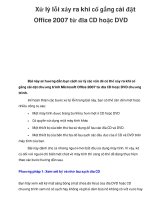 Xử lý lỗi xảy ra khi cố gắng cài đặt Office 2007 từ đĩa CD hoặc DVD pptx