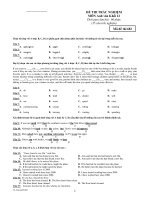 ĐỀ THI TRẮC NGHIỆM MÔN Anh văn Khối 12 - Mã đề thi 682 doc