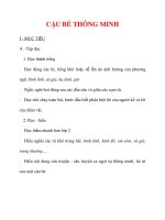 Giáo án môn đạo đức lớp 4 :Tên bài dạy : CẬU BÉ THÔNG MINH pdf