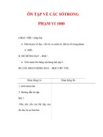 Giáo án môn Toán lớp 2:Tên bài dạy :ÔN TẬP VỀ CÁC SỐTRONG PHẠM VI 1000 doc