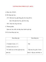 Giáo án lớp 2 môn Thủ Công: GẤP MAY BAY PHẢN LỰC ( tiết 2) ppsx