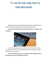 11 vấn đề trên máy tính và cách giải quyết doc