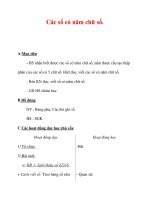 Giáo án môn Toán lớp 3 :Tên bài dạy : Các số có năm chữ số. ppsx