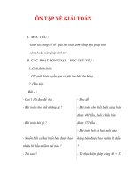 Giáo án môn Toán lớp 2:Tên bài dạy :ÔN TẬP VỀ GIẢI TOÁN potx