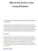 Một số thủ thuật cơ bản trong Windows potx