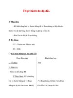 Giáo án môn Toán lớp 3 :Tên bài dạy : Thực hành đo độ dài. ppt