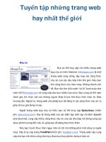 Tuyển tập những trang web hay nhất thế giới docx