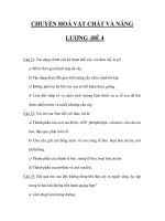 TRẮC NGHIỆM MÔN SINH_CHUYỂN HOÁ VẬT CHẤT VÀ NĂNG LƯỢNG :ĐỀ 4 pot