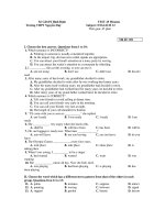 TEST 45 Minutes Subject: ENGLICH 12 - Mã đề: 281 ppsx