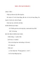 Giáo án lớp 2 môn Tập Đọc: Tiết 5 : ÔN TẬP CUỐI KỲ I pptx