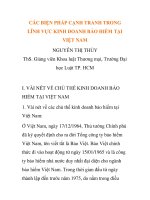 Báo cáo nghiên cứu khoa học: 