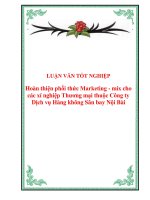 Phối thức Marketing cho các doanh nghiệp vận tải hàng không pps