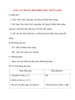 Giáo án lớp 2 môn Thủ Công: GẤP, CẮT TRANG TRÍ THIẾP CHÚC MỪNG (tiết2) pot