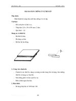 Thực hành hàn khí - Tập 1 - Bài 10 doc