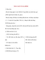 Giáo án lớp 2 môn Tập Làm Văn: Tiết 13. KỂ VỀ GIA ĐÌNH pdf