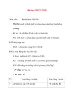 Giáo án lớp 5 môn Khoa Học: Bài dạy: THUỶ TINH pdf