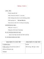 Giáo án lớp 2 môn Tập Viết: Chữ hoa : V( kiểu 2 ) ppsx