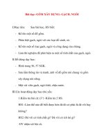 Giáo án lớp 5 môn Khoa Học: Bài dạy: GỐM XÂY DỰNG: GẠCH, NGÓI ppsx