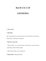 BẠCH CẦU CẤP (LEUKEMIA) docx