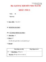 Giáo án môn đạo đức lớp 4 :Tên bài dạy : Bài :LỊCH SỰ KHI ĐẾN NHÀ NGƯỜI KHÁC (Tiết 2) pot