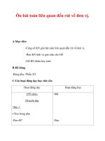 Giáo án môn Toán lớp 3 : Tên bài dạy : Ôn bài toán liên quan đến rút về đơn vị. pot