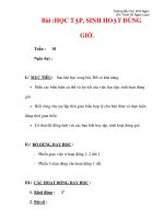 Giáo án môn đạo đức lớp 4 :Tên bài dạy : Bài :HỌC TẬP, SINH HOẠT ĐÚNG GIỜ. potx