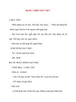 Giáo án lớp 2 môn Tập Đọc: Bài 09 : CHIẾC BÚT MỰC potx