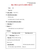 Giáo án môn đạo đức lớp 4 :Tên bài dạy : Bài :TRẢ LẠI CỦA RƠI (Tiết 2) pptx