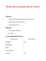 Giáo án môn Toán lớp 3 :Tên bài dạy : Ôn Bài toán có liên quan đến rút về đơn vị pptx